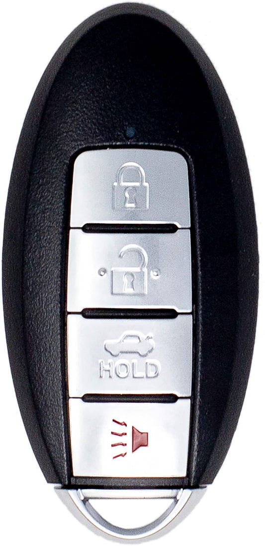 Car Keys Express - Nissan Simple Key - 4 Button Smart Key Remote and programming device - Black