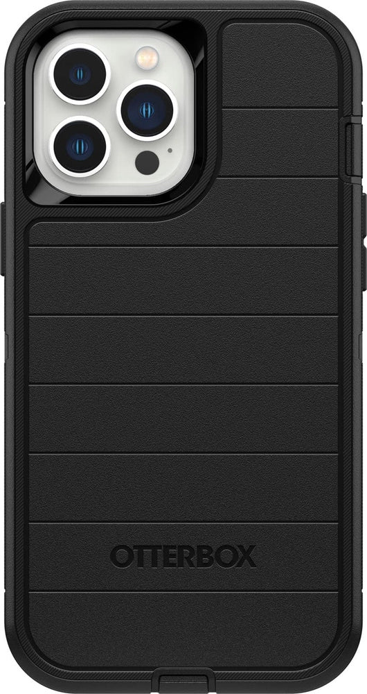 OtterBox - Defender Series Pro Hard Shell for  iPhone 13 Pro Max and iPhone 12 Pro Max - Black