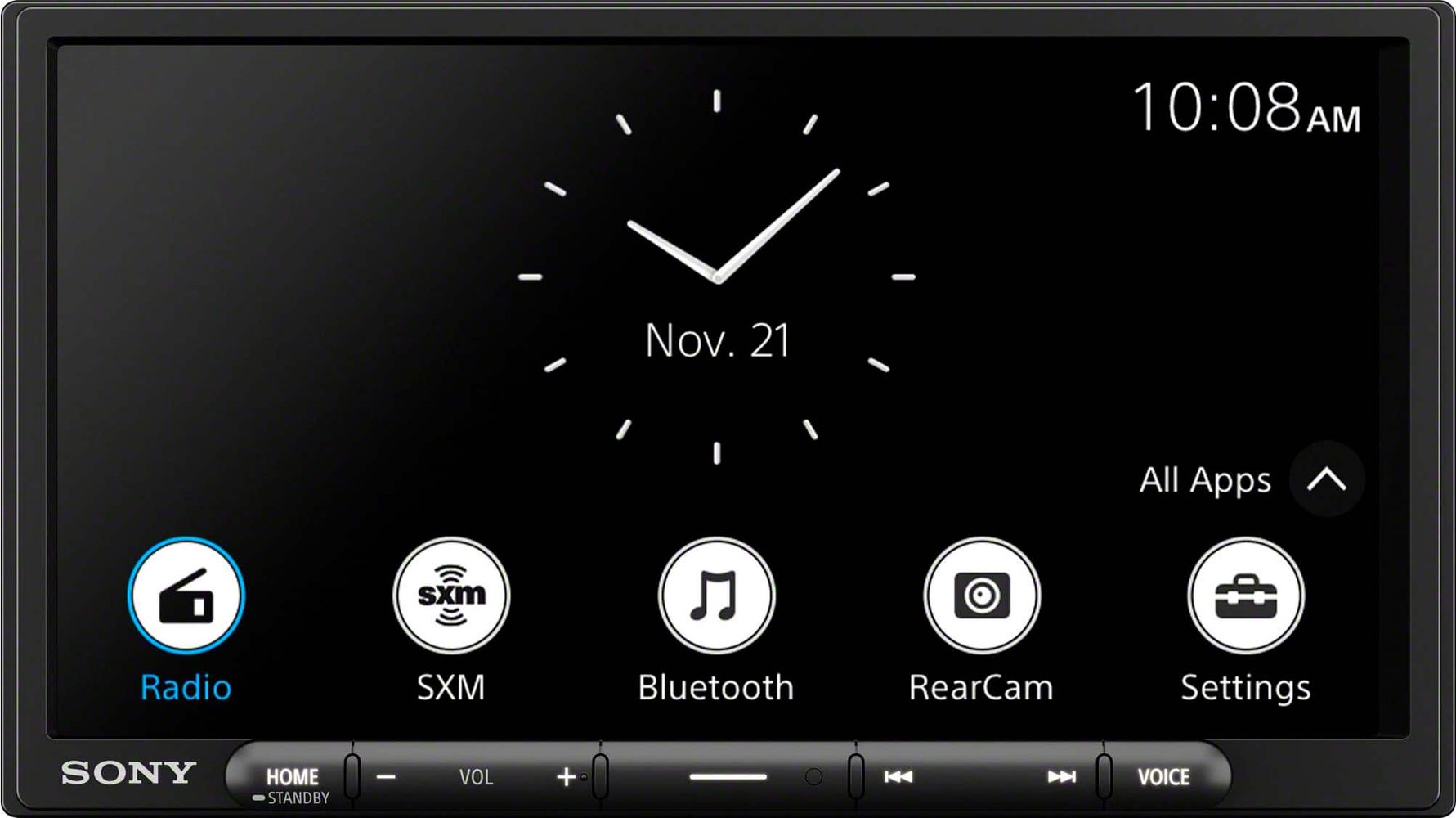 Sony - 7" Wireless Apple CarPlay and Android Auto Digital Media Receiver Maestro Compatible - Black