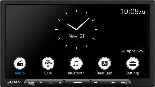 Sony - 7" Wireless Apple CarPlay and Android Auto Digital Media Receiver Maestro Compatible - Black