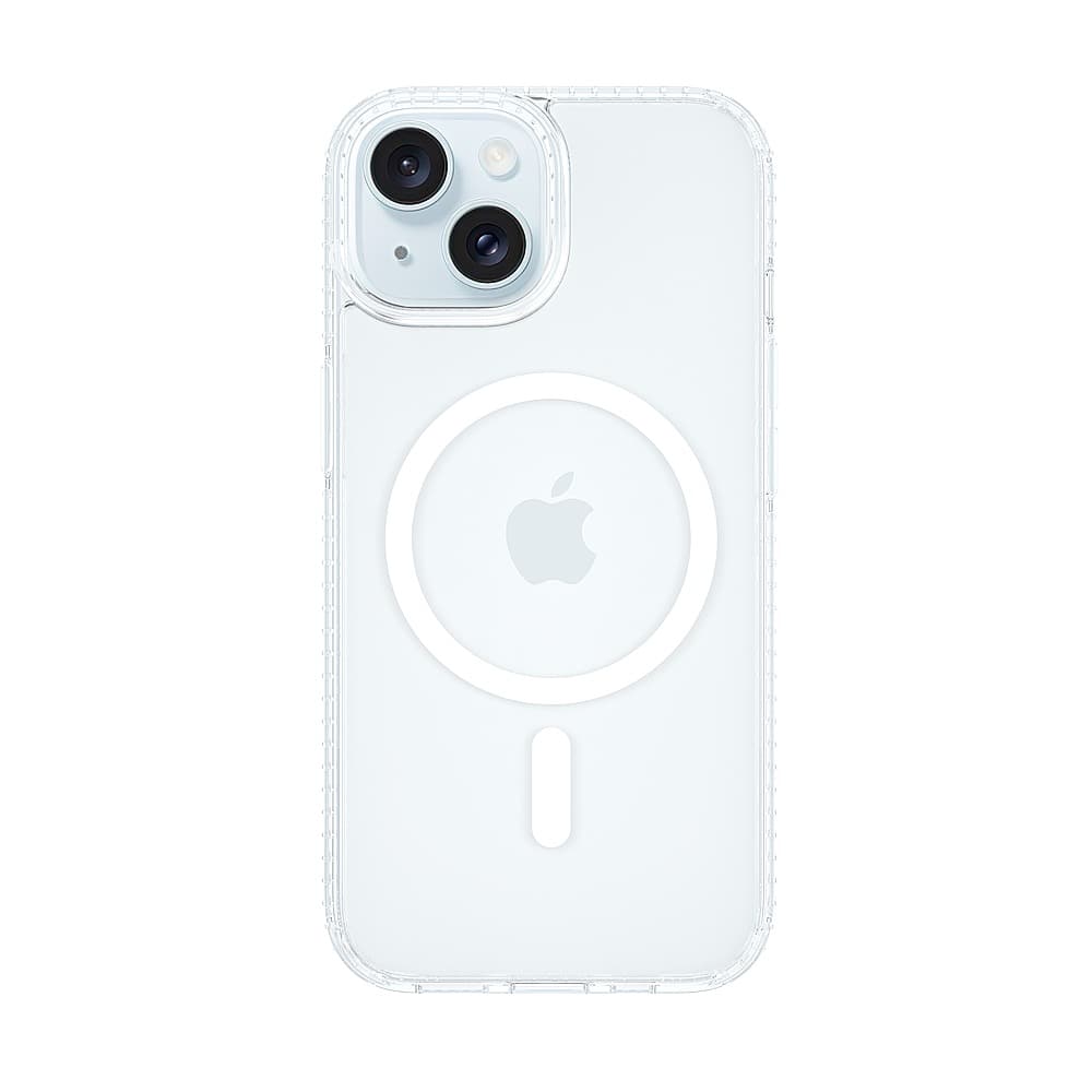 Insignia - Hard-Shell Case with MagSafe for iPhone 16e/15/14/13 - Clear