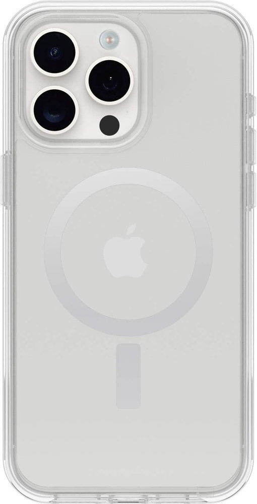 OtterBox - Symmetry Series Hard Shell for MagSafe for  iPhone 15 Pro Max - Clear