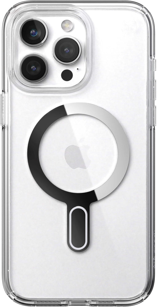 Speck - Presidio Perfect-Clear ClickLock Case with MagSafe for  iPhone 15 Pro Max - Clear/Chrome