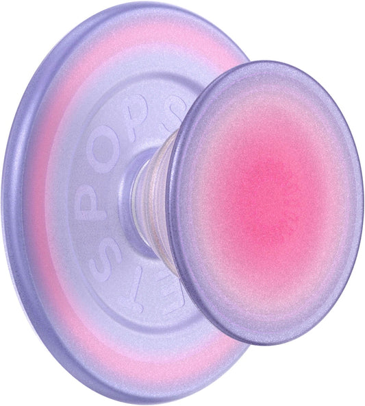 PopSockets - MagSafe PopGrip Universal Magnetic Grip  Stand with Adapter Ring for Cell Phones - Aura