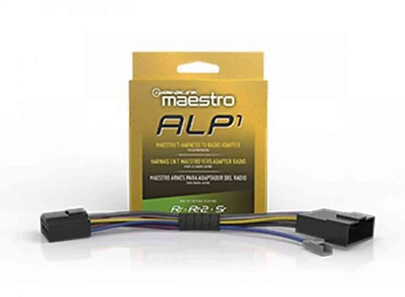 Maestro - Head Unit Adapter for Select Alpine Radios and a Comptatible T Harnesses - Black