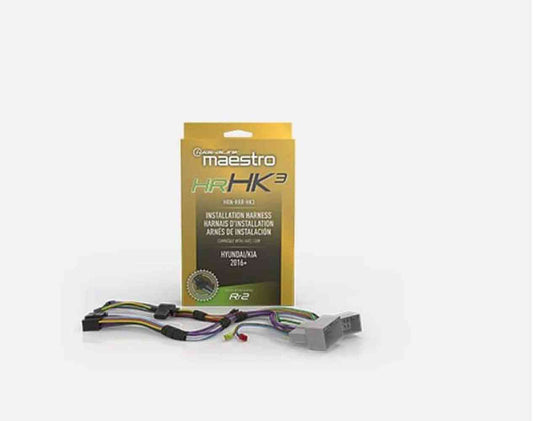 Maestro - Wiring Harness for Select Hyundai and KIA Vehicles 2015 and Up - Black