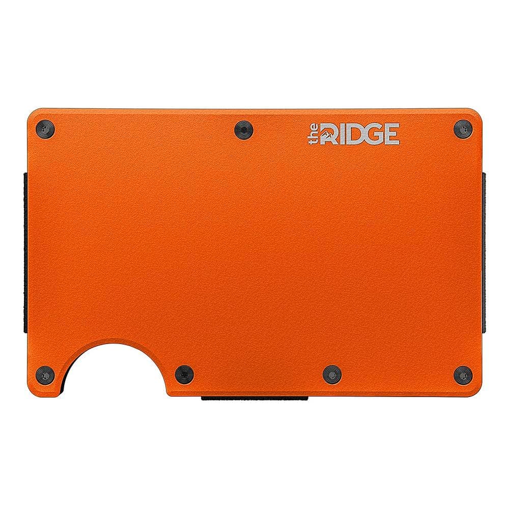 The Ridge Wallet - Aluminum Cash Strap - Basecamp Orange