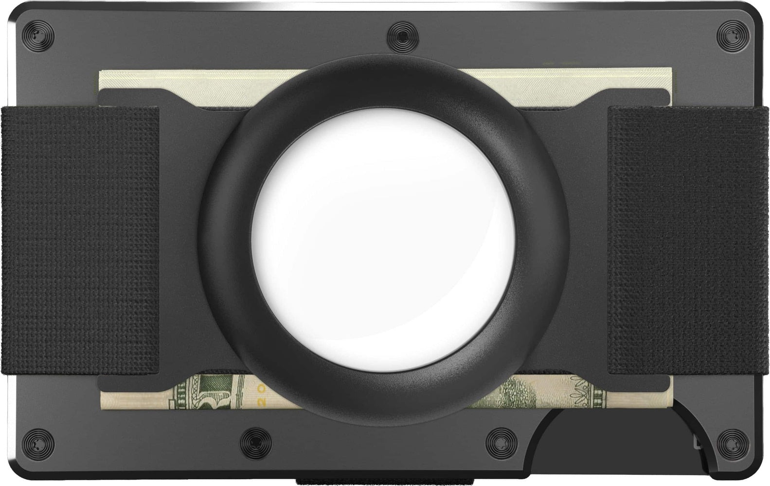 The Ridge Wallet - Airtag Cash Strap - Black