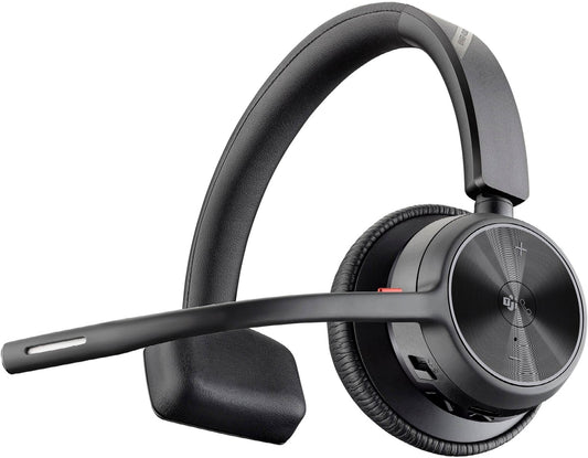 Poly - Voyager 4310 Wireless Noise Cancelling Single Ear Headset with mic - Black