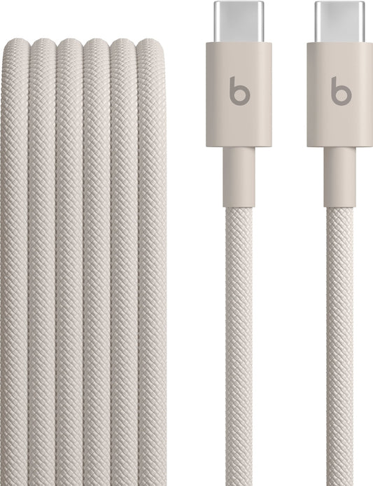 Beats - 5' USB-C to USB-C Woven Cable - Surge Stone