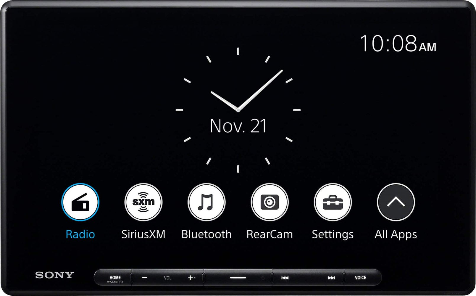 Sony - 10.1" Wireless Apple CarPlay and Android Auto Digital Media Receiver Maestro Compatible - Black