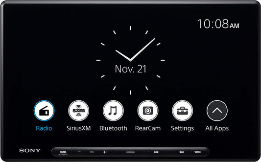 Sony - 10.1" Wireless Apple CarPlay and Android Auto Digital Media Receiver Maestro Compatible - Black