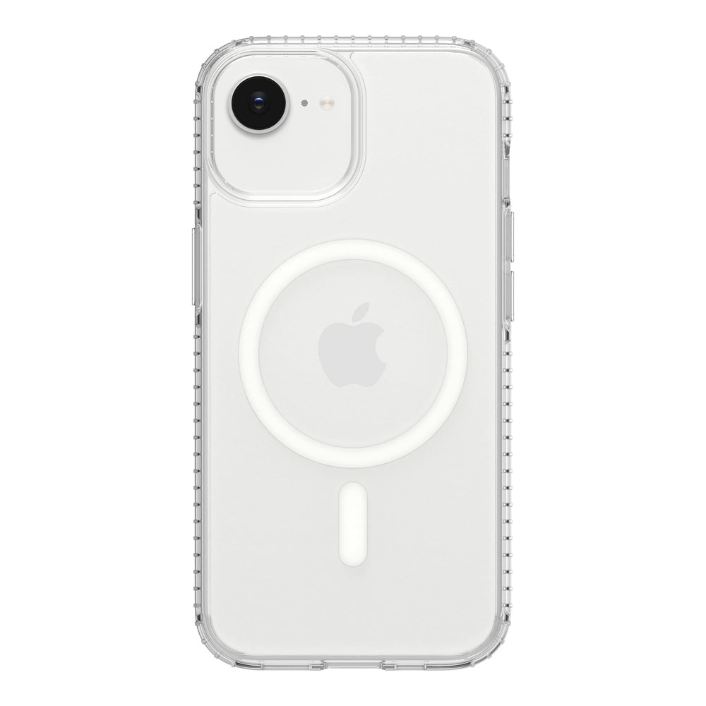 Insignia - Hard-Shell Case with MagSafe for iPhone 17e/16e/15/14/13 - Clear