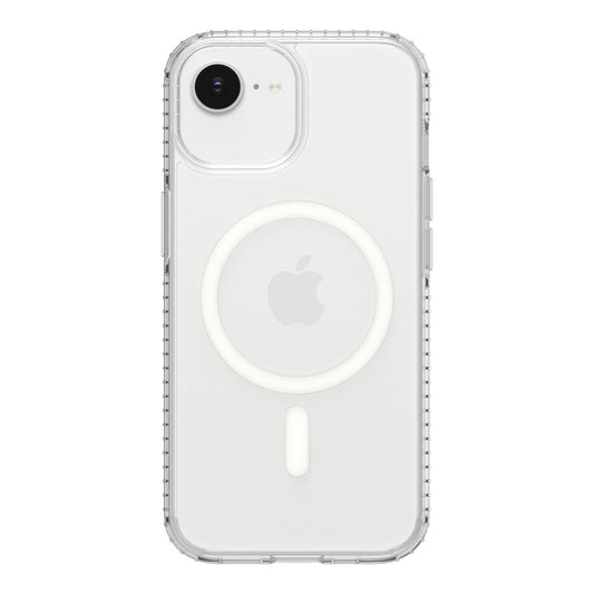Insignia - Hard-Shell Case with MagSafe for iPhone 17e/16e/15/14/13 - Clear