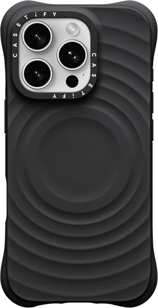 CASETiFY - Essentials Ripple Case with MagSafe for  iPhone 16 Pro - Black