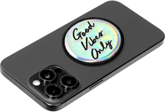 LAUT - Magmoji MagSafe Phone Badge -GOOD VIBES - Black /Iridescent
