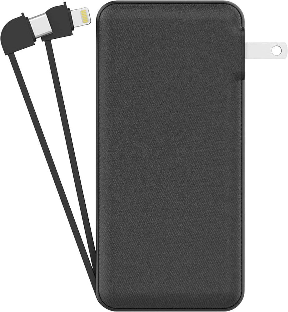 myCharge - 10000 mAh Portable Charger for Most USB-C and  Devices - Black