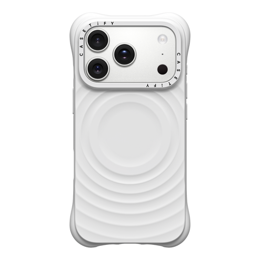 CASETiFY -  iPhone 17 Pro Ripple Case - White