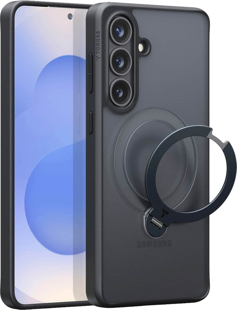 TORRAS - Ostand Q3 Spin Series Samsung Galaxy S26+ 6.7" Phone Case - Black