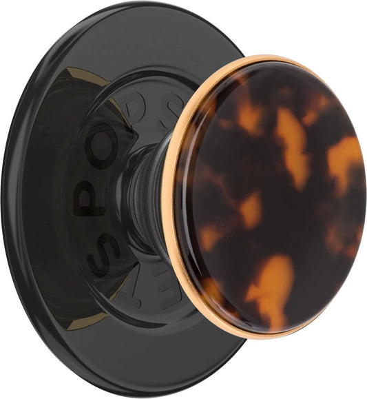 PopSockets - MagSafe PopGrip Universal Magnetic Grip  Stand with Adapter Ring for Cell Phones - Tortoise