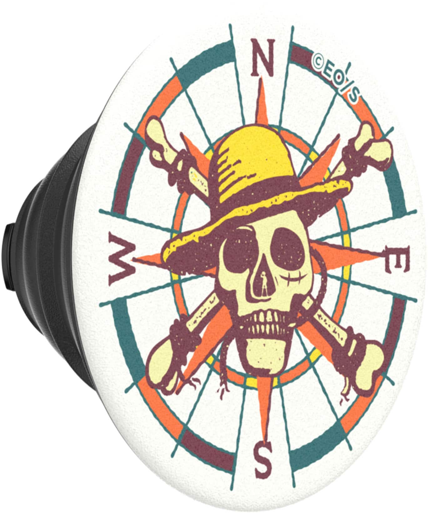 PopSockets - PopTop Swappable Universal Grip for Cell Phones TOP ONLY Compatible with Any PopGrip Base - The Straw Hat Pirates