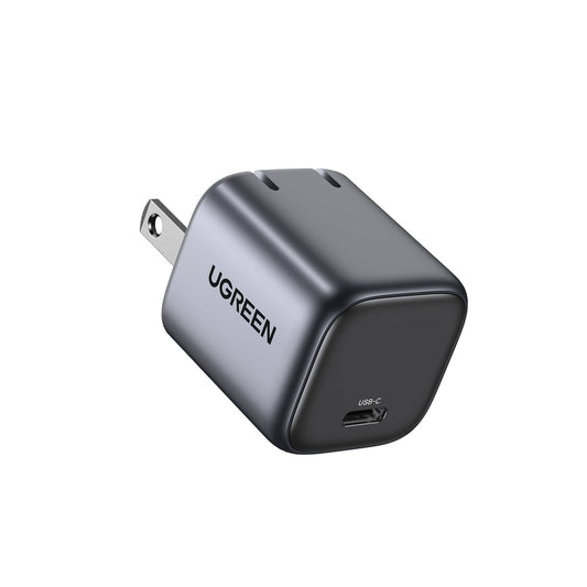 UGREEN - Nexode 30W USB-C Charger Compact Foldable GaN Charger for iPhone Series Samsung Smartphones iPads - Black