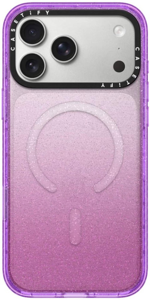 CASETiFY -  iPhone 17 Pro Max Impact Case - Purple Glitter