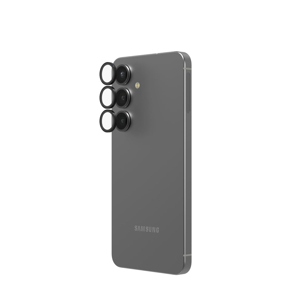 ZAGG - InvisibleShield Glass Elite Anti-Reflective Lens Protector for Samsung Galaxy S25 - Black