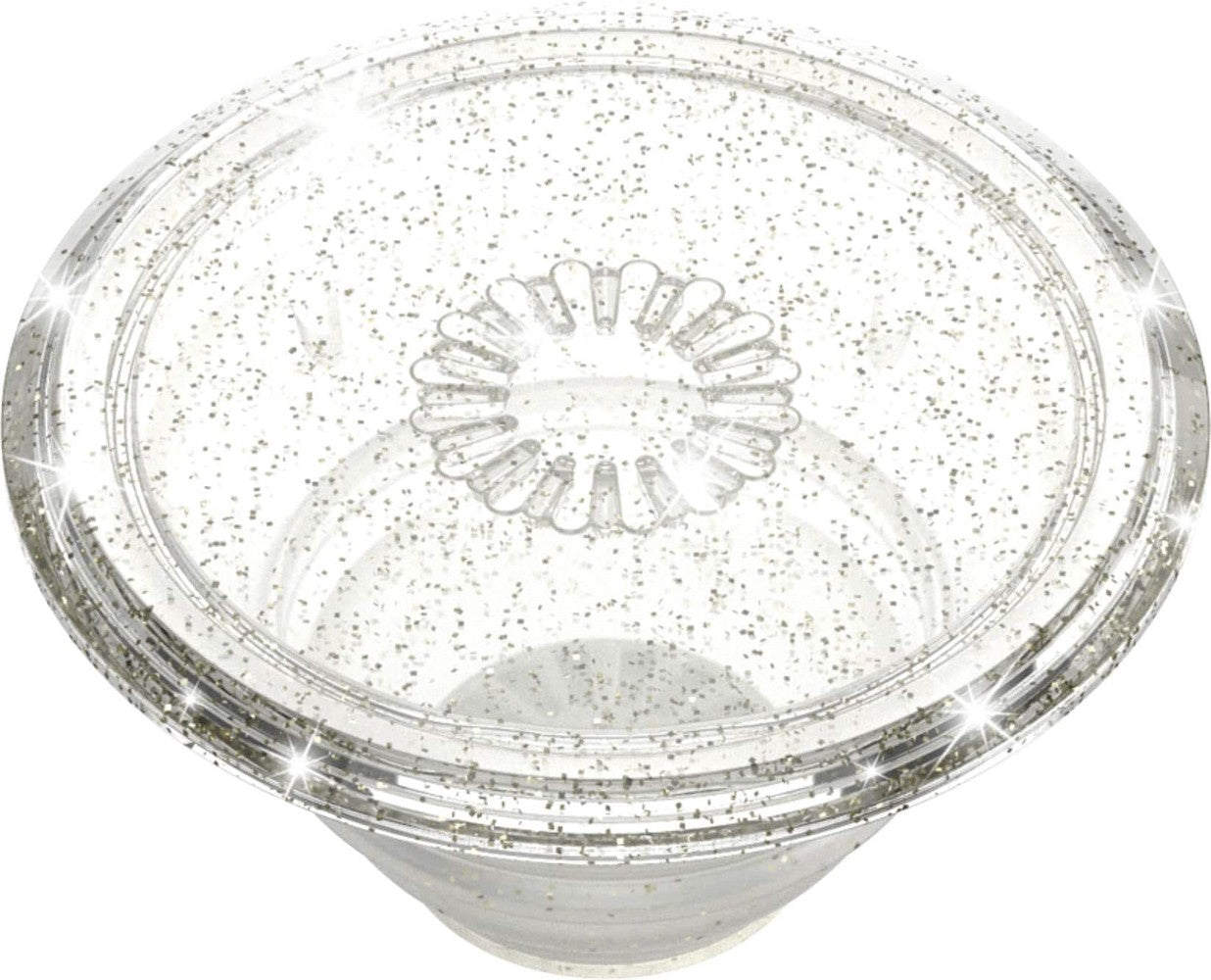 PopSockets - PopTop Swappable Universal Grip for Cell Phones TOP ONLY Compatible with Any PopGrip Base - Clear Glitter