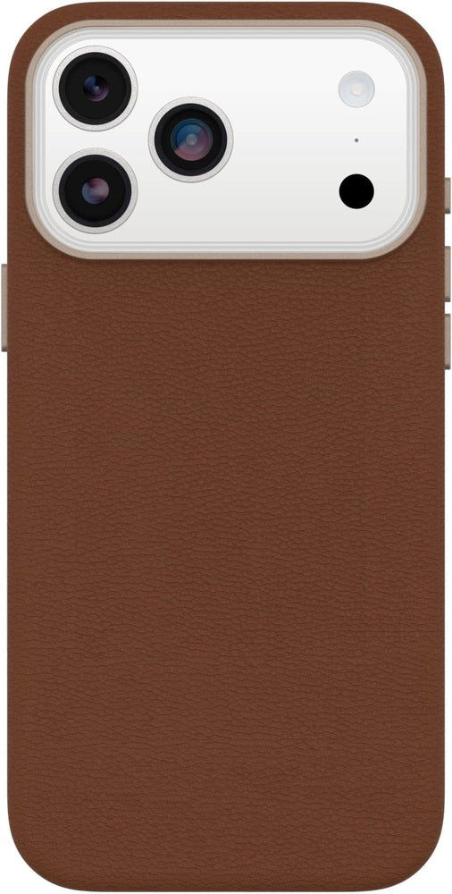 OtterBox - Symmetry Series Cactus Leather Hard Shell for  iPhone 17 Pro Max - Desert Saddle