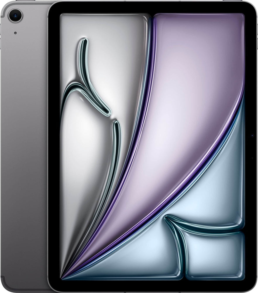 Apple - 11-inch iPad Air M3 chip Built for Apple Intelligence Wi-Fi + Cellular 128GB - Space Gray (Unlocked)