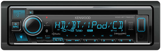 Kenwood - Bluetooth CD Receiver with Alexa Built in and Satellite Radio Ready - Black