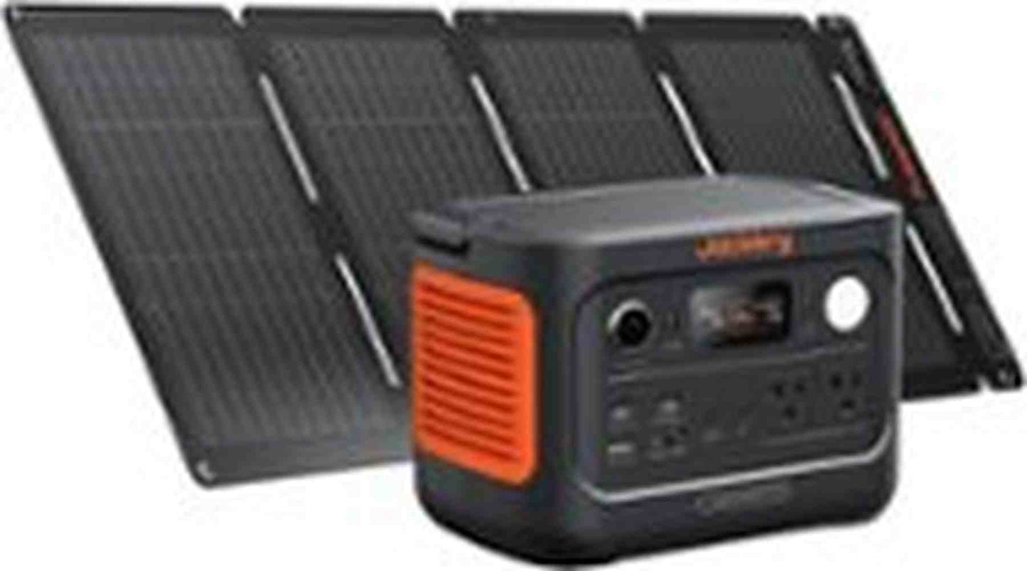 Jackery - Explorer 300 v2 (288Wh) Portable Power Station with 40W Solar Panel All-in-One Solar Generator for Outdoor and Travel (288 Wh Capacity) - Black