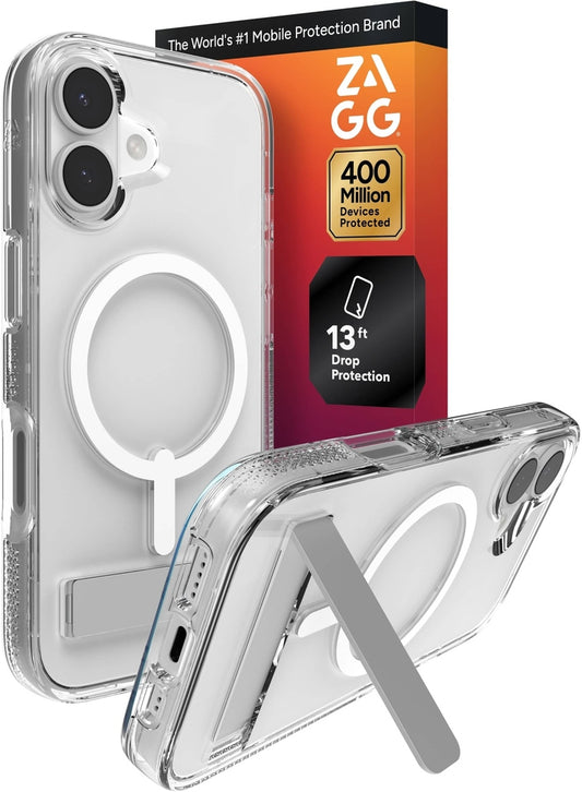 ZAGG - Crystal Palace Snap MagSafe Compatible Case w/ Kickstand for  iPhone 17 - Clear