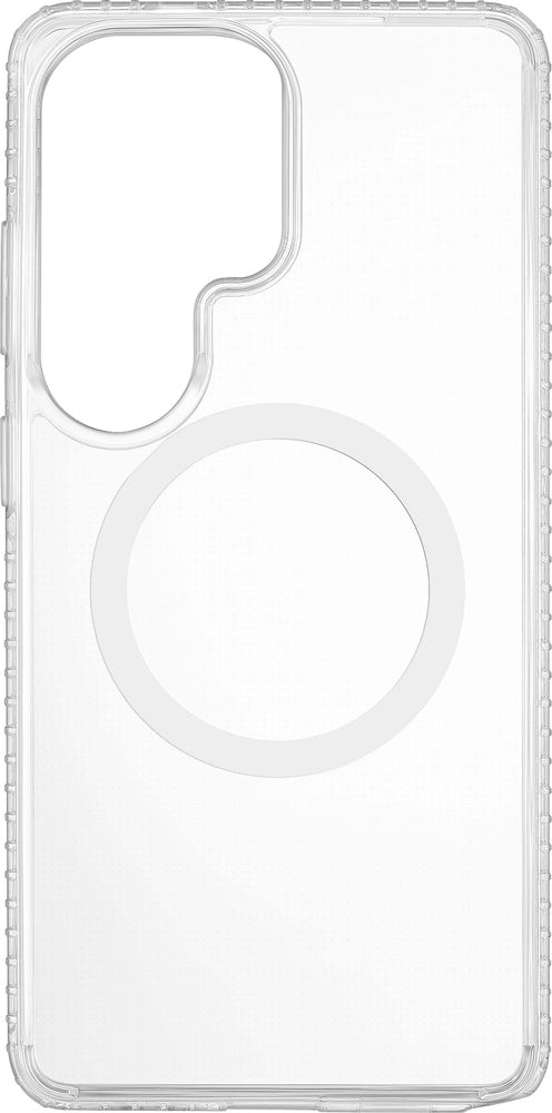 Insignia - Hard-Shell Case with Magnetic Charging Ring for Samsung Galaxy S26 Ultra - Clear
