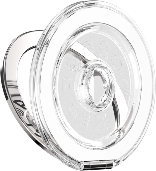 PopSockets - MagSafe Kick-Out BASE Only Compatible Only with PopTops Universal Magnetic Grip Base for Cell Phones - Clear