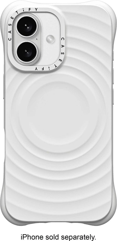 CASETiFY - Essentials Ripple Case with MagSafe for  iPhone 16 - White