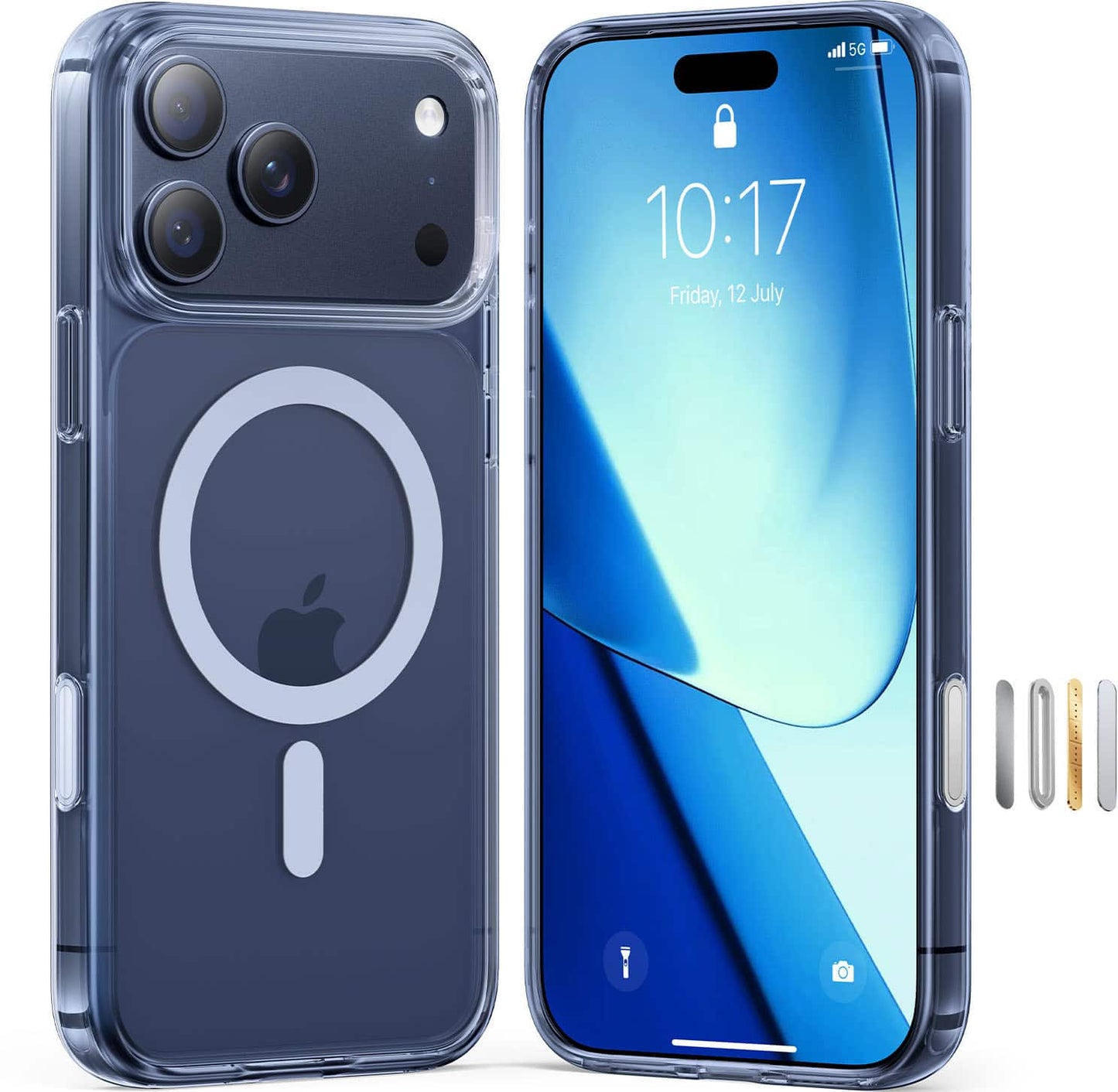 TORRAS - Guardian Magnetic - Military-Grade Protective Case with Ergonomic Grip  18N MagSafe Compatibility - Apple iPhone 17 Pro - Clear