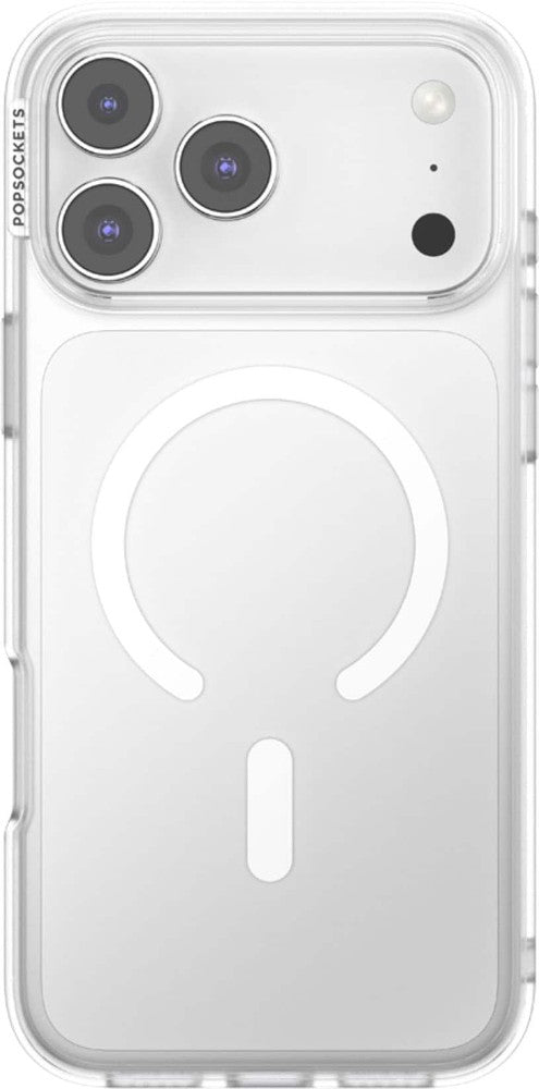 PopSockets - MagSafe PopCase for  iPhone 17 Pro Max Case with Customizable Graphic Case Insert (digital code) - Clear