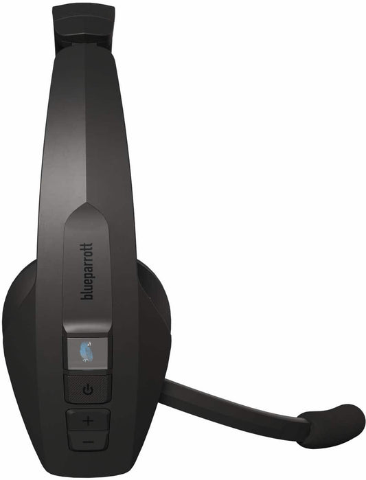 BlueParrott - Pro B450 Wireless Bluetooth Mono Headset with 98 AI Voice Isolation Mics ANC audio and All-Day Comfort - Black