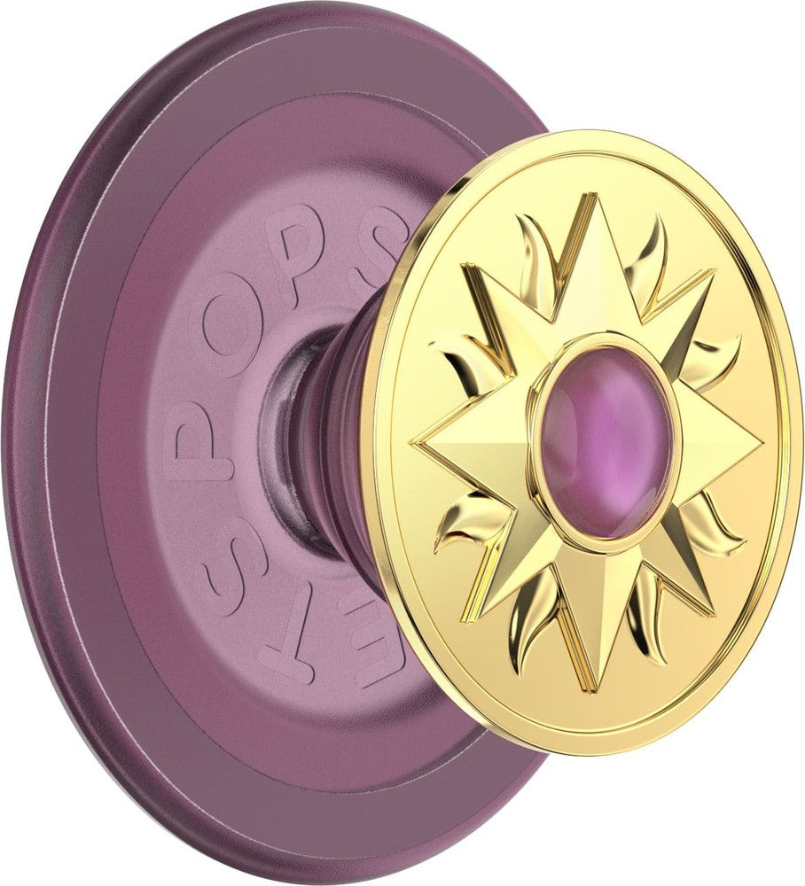 PopSockets - MagSafe PopGrip Universal Magnetic Grip  Stand with Adapter Ring for Cell Phones - Purple  Gold