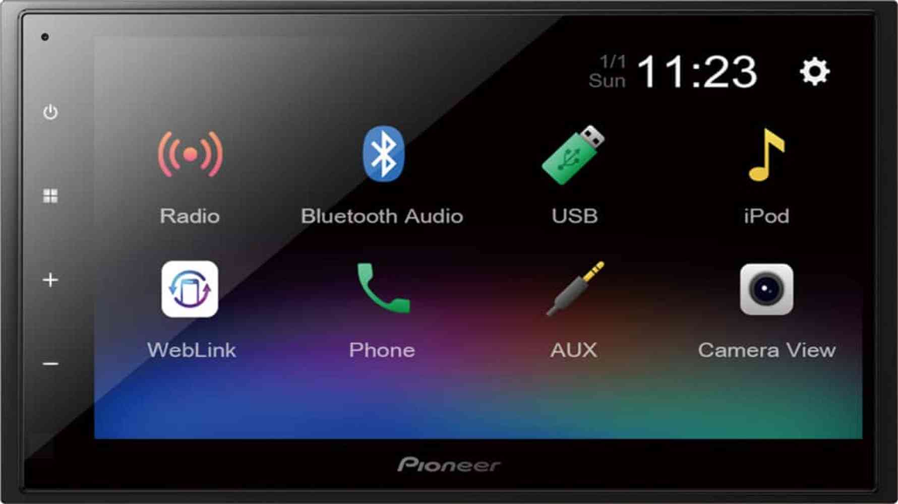 Pioneer - 6.8" Bluetooth Digital Media (DM) Receiver - Black