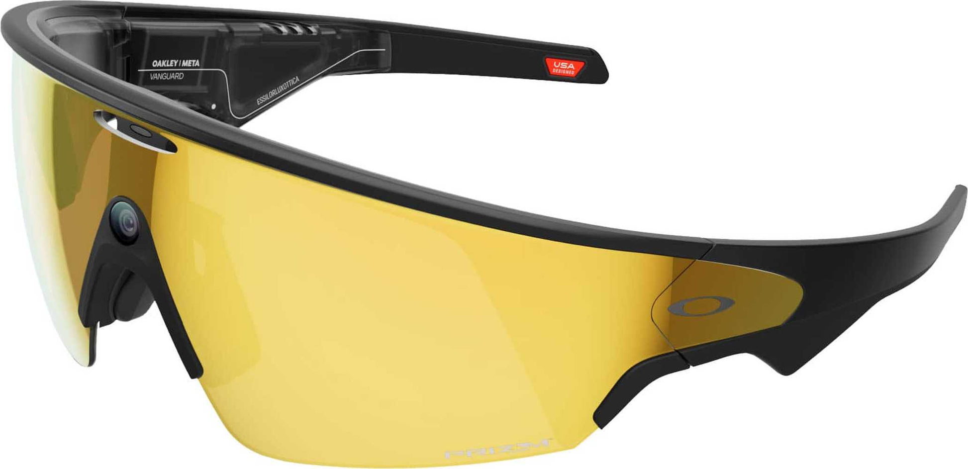 Oakley Meta - Oakley  Meta Vanguard with Meta AI Audio Photo Video Compatibility - Prizm 24K - Black