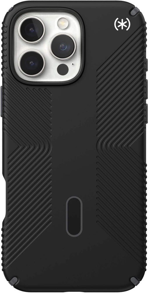 Speck - Presidio2 Grip ClickLock Case with MagSafe for  iPhone 16 Pro - Black