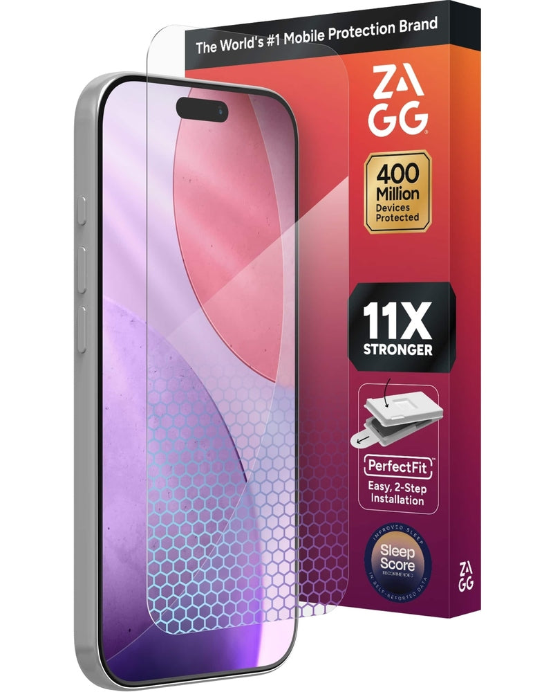 ZAGG - XTR 5 Blue Light Glass Screen Protector for  iPhone 17 Pro - Clear