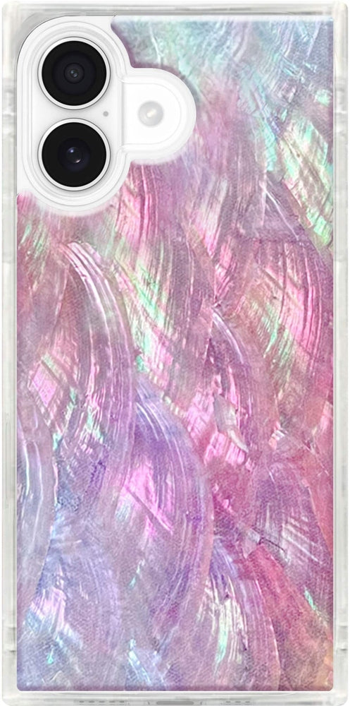 FLAUNT - Square Case with MagSafe for  iPhone 17 - Pink Mother of Pearl