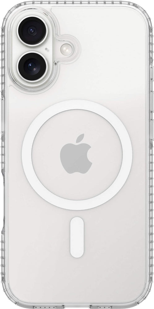 Insignia - Hard-Shell Case with MagSafe for  iPhone 17 - Clear