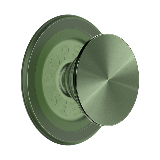 PopSockets - MagSafe PopGrip Universal Magnetic Grip  Stand with Adapter Ring for Cell Phones - Radial Olive