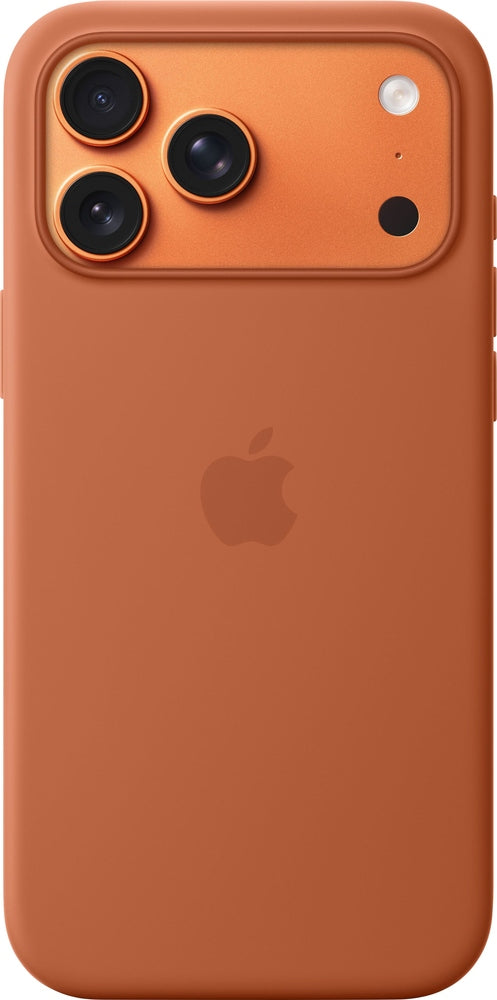 Apple - iPhone 17 Pro Max Silicone Case with MagSafe - Terra Cotta