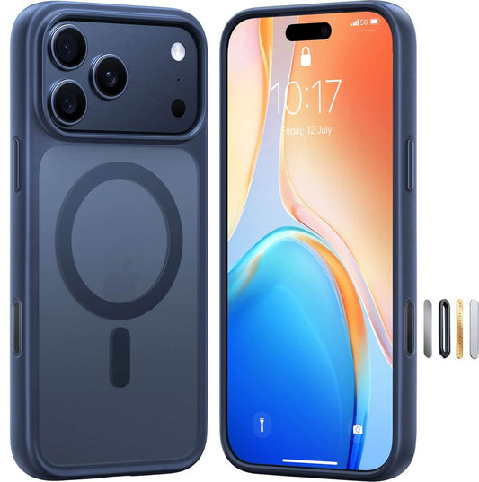 TORRAS - Guardian Magnetic - Military-Grade Protective Case with Ergonomic Grip  18N MagSafe -  iPhone 17 Pro Max - Blue